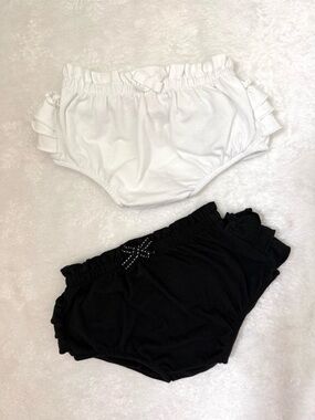Cat & Jack Black Baby Bloomer Set